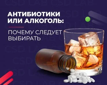 Стакан со льдом и напитком, таблетки 